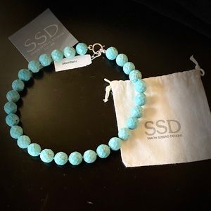 Faceted bead + sterling necklace Simon Sebbag